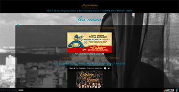 création site web du chanteur - compositeur Jamel Laroussi (au p'tit bonheur)