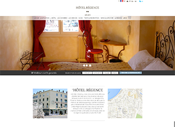 création site web de l'hôtel Régence en Arles