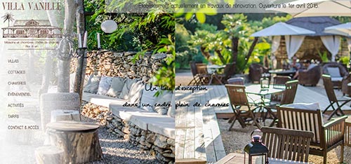 création site web Villa Vanille - maison et chambre d'hôte